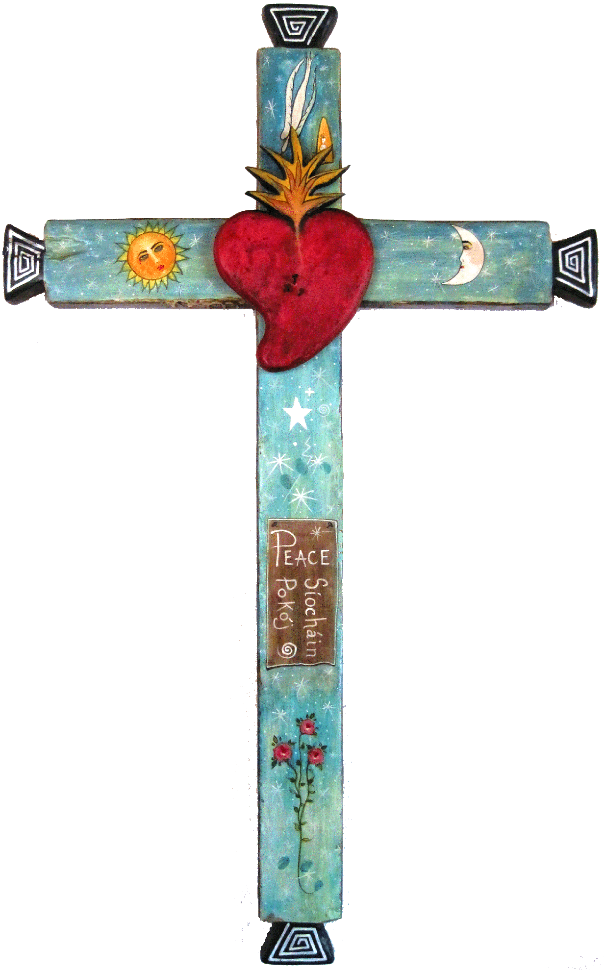 Peace Cross by Virginia Maria Romero