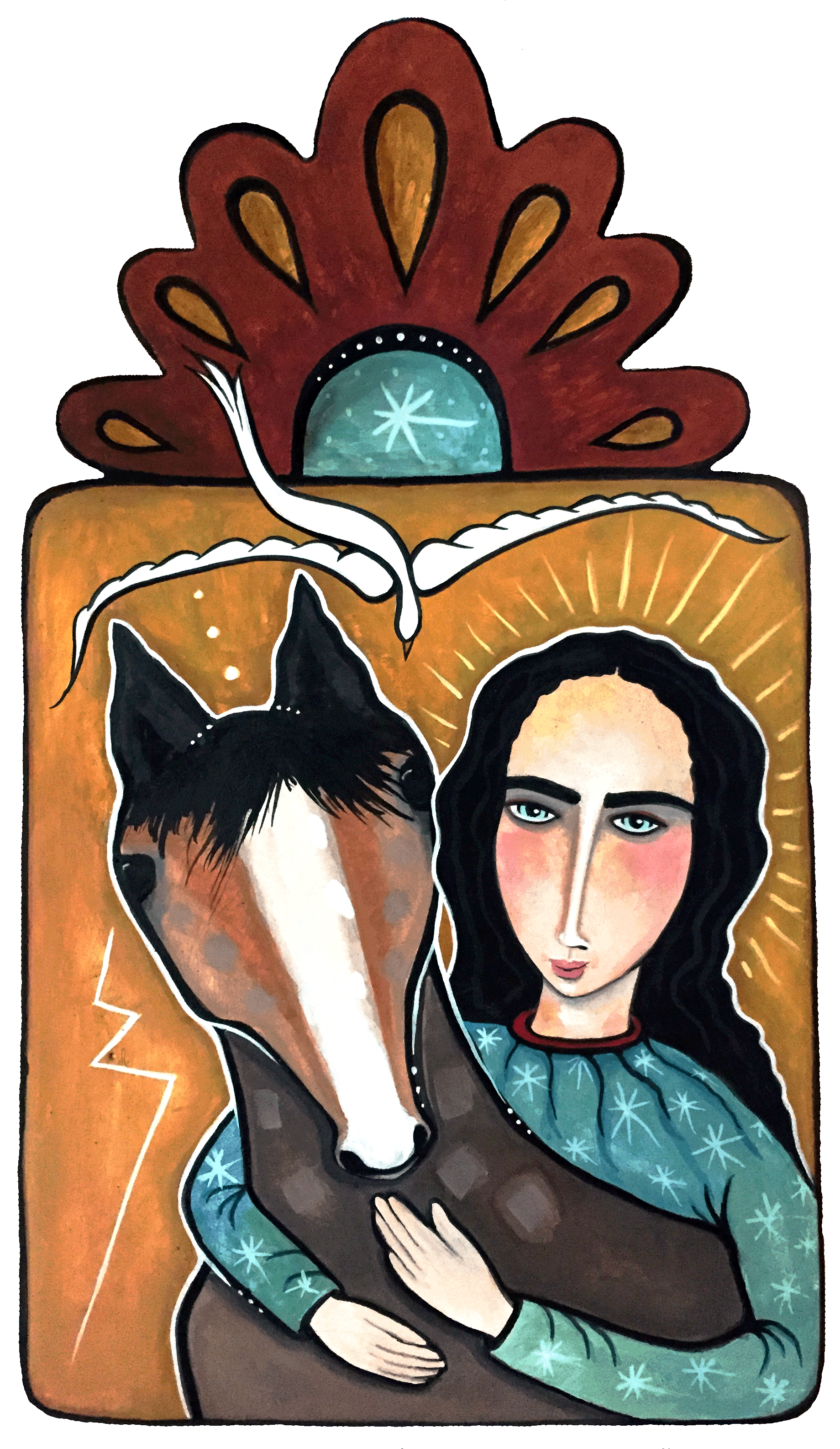 Wild Horse Speaks to Mary by Virginia Maria
                  Romero