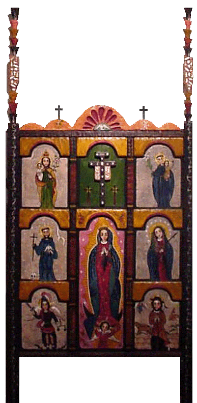 Saints of the
                  Southwest altar by Virginia Maria Romero